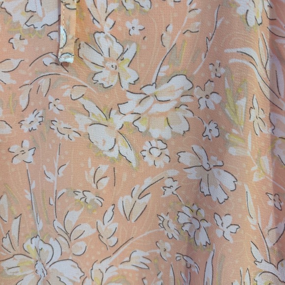 Est.‎ 1946 Floral Tiered Ruffle Neck Long Sleeve Dress Women's Size L - Picture 4 of 8